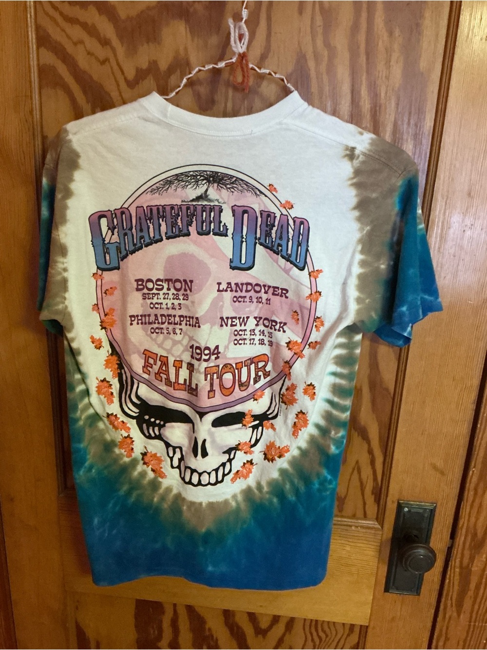 Liquid Blue Grateful Dead Harvester Tie Dye T Shirt Medium Fall Autumn Deadhead - Picture 9 of 9